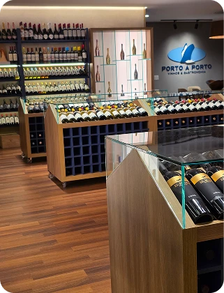Destaque de produtos no showroom